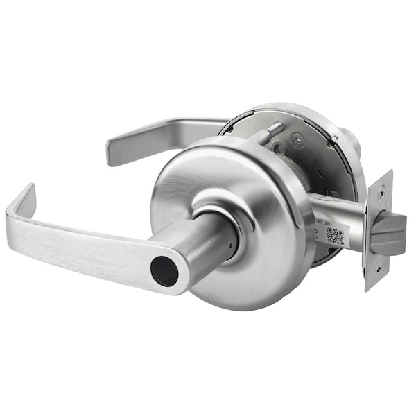 Grade 1 Corridor/Dormitory Cylindrical Lock, Newport Lever, Conventional Less Cylinder, Satin Chrome